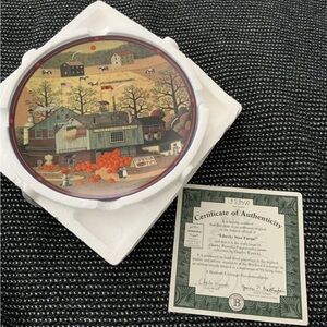 Charles Wysocki Peppercricket Grove 1993 "LIBERTY STAR FARMS " Bradford Exchange